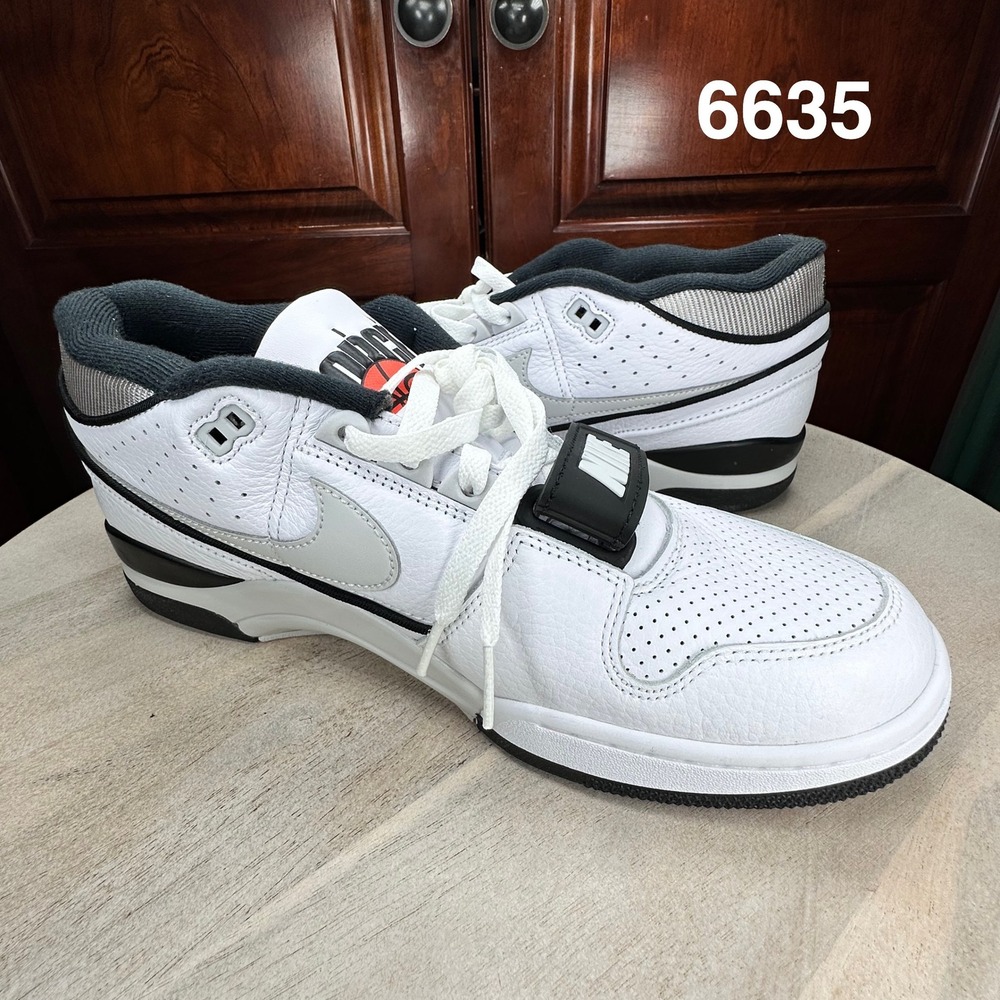 Nike Air Alpha Force 88 Mens 11.5 White Black DZ4627-101 Excellent Leather Strap